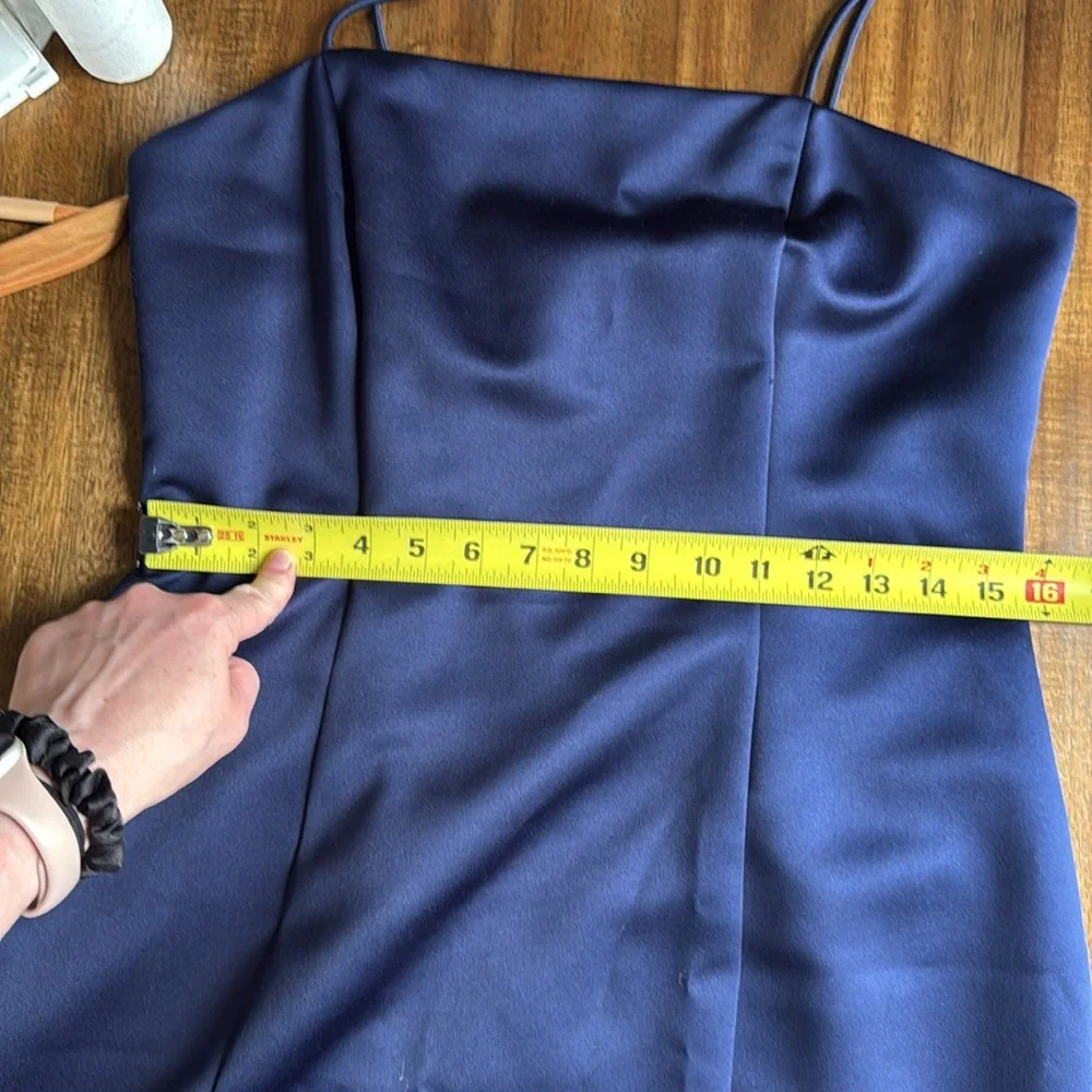 Alex Evenings vintage spaghetti strap Navy Dress set 6/8 - Picture 14 of 14